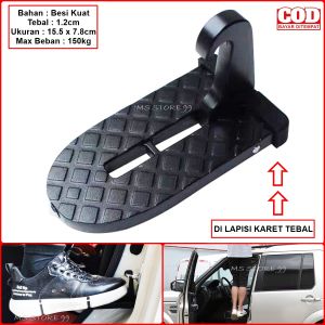 Pedal Alat Injakan Kaki Pintu Mobil Untuk Naik Ke Atap Bahan Besi Tebal 1.2cm Beban Max 150kg BB
