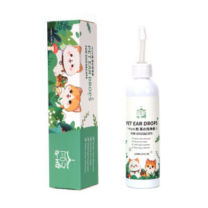 120ml Pet Ear Cleaner Cat Dog Ear Drop Mite Removing Wash Earmite Puppy Kitten Cleaning Pet Grooming Ubat Pencuci Pembersih Telinga Kucing