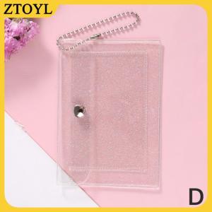 ZTOYL 1PC phụ nữ của chủ thẻ tín dụng ví thời trang trong suốt không thấm nước PVC kinh doanh thẻ ID Thẻ Ví Cô Gái Đồng xu ví túi