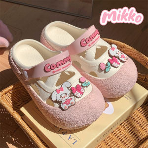 [Free Shipping] Ins-style high-end Mikko co-branded womens summer sandals with cute bunny design adorable beach clogs