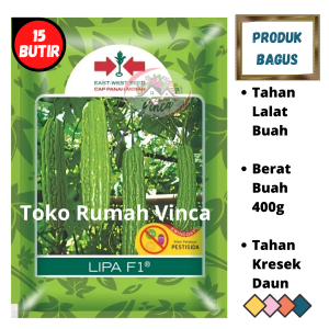 Benih Bibit Biji Sayur Pare RADEN F1 15 Butir dari Cap Panah Merah Biji Tanaman Paria