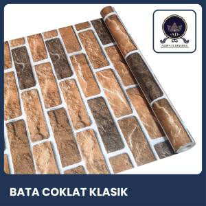 Adipatidinding - Wallpaper Dinding Motif Bata Coklat Klasik Ukuran 45 Cm x 10 Meter Wallpaper Stiker Dinding Motif Bata Coklat Klasik Wallstiker Motif Bata Coklat Klasik Dekorasi Dinding Dekorasi Rumah Dekorasi Ruang Tamu Dekorasi Kamar Tidur