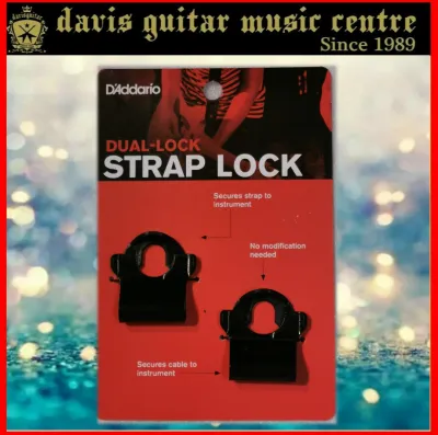Daddario DUAL-LOCK STRAP LOCK for guitar PW-DLC-01