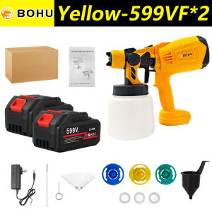 Electric Spray Gun Paint Spraying Machine Cordless Electric Spray Gun Versatile Nozzle Paint Sprayer