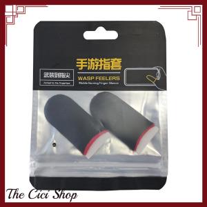 [The Cici Shop] 2PCS Gaming Finger Sleeve Breathable Fingertips For Games Anti-Sweat Touch Screen Finger Cots Cover Sensitive Mobile Touch Glove