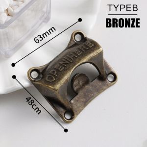 Bottle Opener Wall Mounted Retro Alloy Hanging Open Beer Tools Party Bar Gadgets Kitchen Accessories