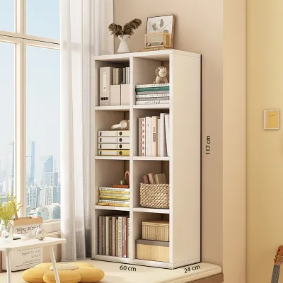 Kệ sách để sàn kệ tổ ong 8 ô decor bàn làm việc phù hợp để đồ trang trí nhiều không gian GA22