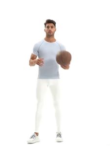 SUCCMING ALO Áo thể thao yoga nam tay ngắn ôm sát cảm giác nhẹ nhàng tập luyện thể dục T Áo chạy nhanh khô và thoáng khí 31227