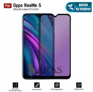 tg anti blue light realme 5 anti sinar radiasi tempered glass pelindung layar anti gores full screen