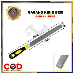 Kikir hpl kikir besi kikir parut datar  8inchi dan 10 inchi gagang fiber