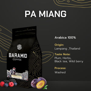 Baramio เมล็ดกาแฟคั่วรุ่นป่าเหมี้ยง 250g.(Arabica100%)