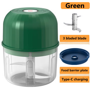 【Ready Stock】260ml Rechargeable Mini Chopper Blender Multifunction Mincer for Chili Onion