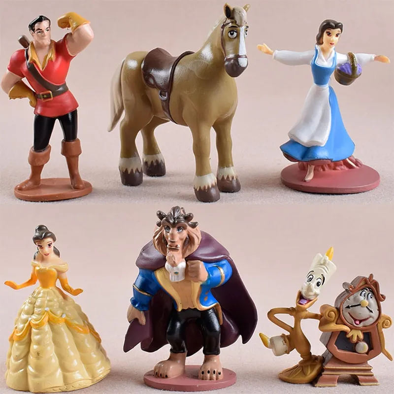 Beauty and the hot sale beast figurine set