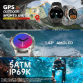 SKMEI DM56 Smartwatch GPS Map | 1.43 Amoled | 5ATM Waterproof | Compass | Altitude Air Pressure Jam Tangan Pria Sports Watch. 