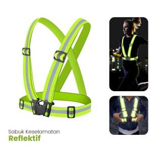 COD KIRIM CEPAT NOKIN Rompi Proyek Safety K3 Premium  Reflektif Sabuk Keselamatan LED Reflective Vest - NK300