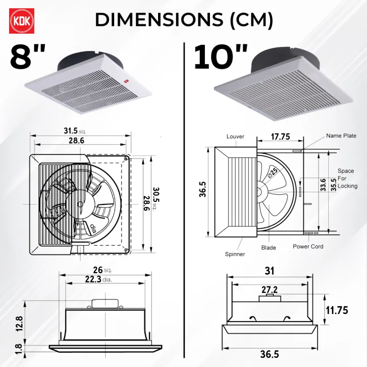 KDK%20/%20EUROWIND%20Ceiling%20Ventilation%20Fan%208"/10%E2%80%99%E2%80%99/12%E2%80%99%E2%80%99%20Inches%20Ceiling%20Mount%20Exhaust%20Fan%20(SmartHabitat)%20-%20Image%202