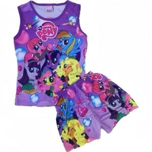 COCO Baby & Kids Character/Pony Terno Sando+Shorts For Girls Set