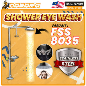 Nasara ~ Industrial Stainless Steel 304 Emergency Eye Washer Factory Emergency Sprayer Laboratory Industrial Shower