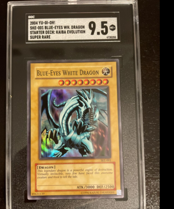 BLUEEYES WHITE DRAGON SKE001 Super Rare SGC 9.5!! Lazada