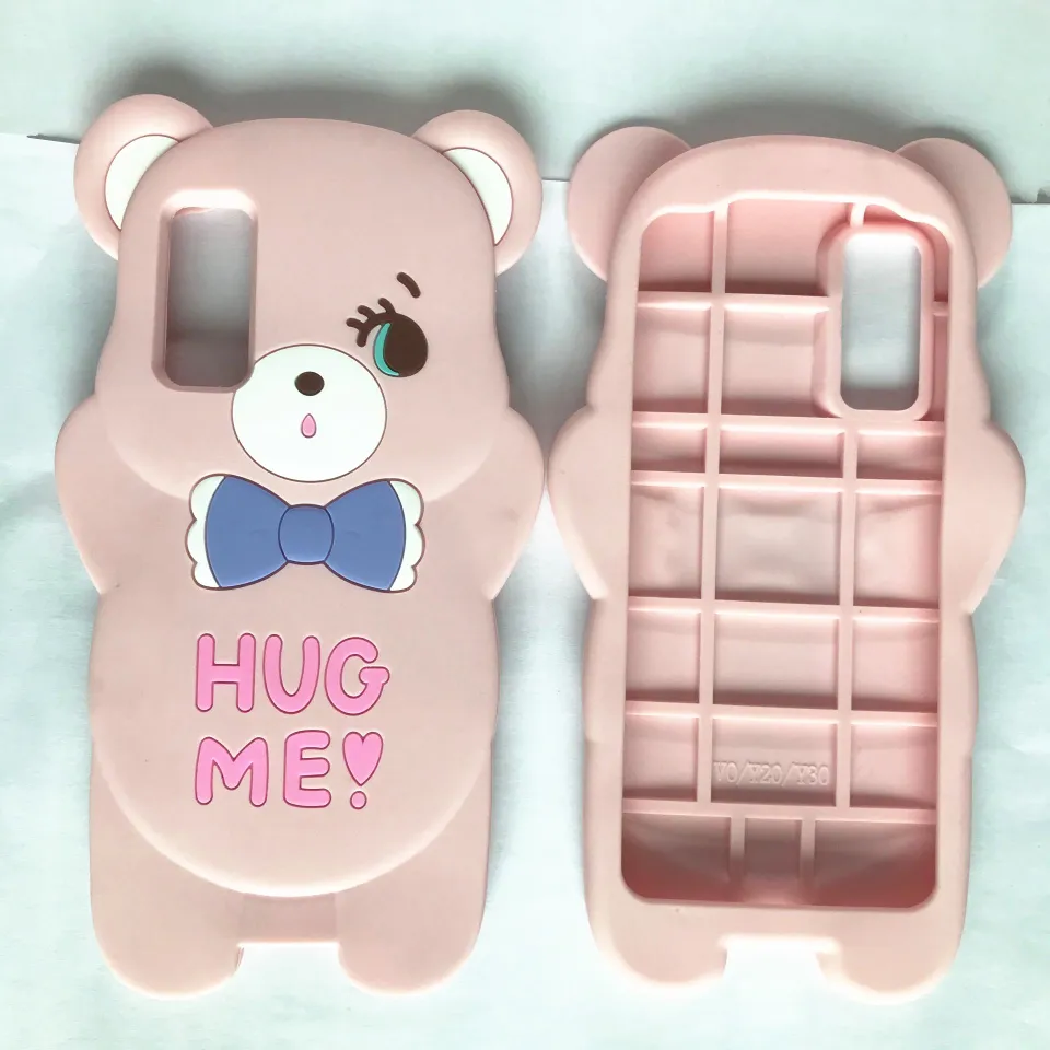 3D Cartoon Cute Hug Bear Tiger Stitch Soft Silicone Back Cover For