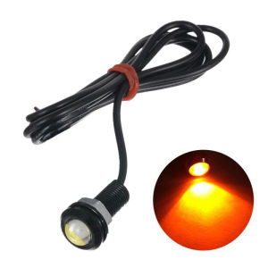 Cozyrooms 1pcs 18MM 9W Car Motorcycle LED Eagle Eye Light Car Fog DRL Day time Reverse Parking Signal Yellow Amber Blue White Red Eagle Eye Light LED