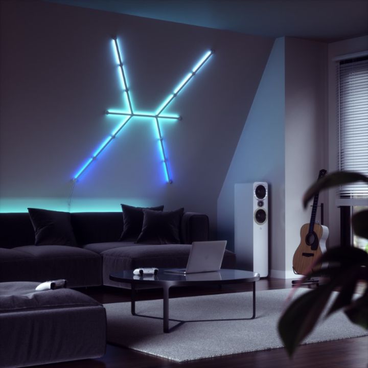 Đèn LED RGB lắp ghép thông minh Nanoleaf Lines thiết kế Cung Song Ngư ...