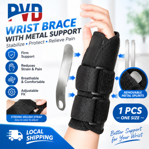 PVD 1PCS Wrist Support Brace - Comfortable Structured Tendonitis and Carpal Tunnel Wrist Brace & Wrist Splint for Post Cast Support