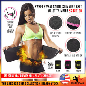 SellinCost Sauna Belt Burn Fat Slimming Belt Waist Belt Women Wrap Sweat Weight Loss Hot Neoprene Compression Belt Fat Burner Waist Support Wrap Sauna for Women Men Sauna Bengkung Kempis Perut BLT96 BLT100 ML-2600