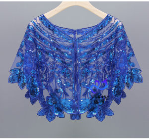 เสื้อโค้ทลูกปัดปักเลื่อมแบบใหม่ชุดงานเลี้ยงผ้าคลุมไหล่ตาข่ายกระดุมคำเดียวคาร์ดิแกนขนาดเล็กเสื้อคลุมสั้น