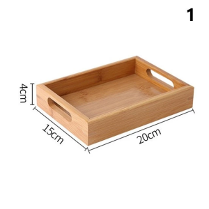 MEILKEA 1 pc Japanese Style Mulit-purpose Tea Tray Wooden Breakfast Serving Trays/Craft Plain Wood/organize