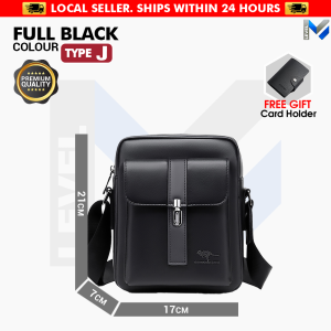 Sling bag crossbody bag man/woman Premium faux leather Scratchproof waterproof