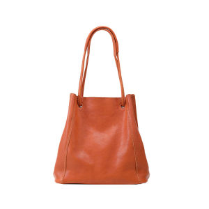 Seek truth 008 Bucket bag crossbody shoulder bag large-capacity tote genuine leather vegetable-tanned versatile cowhide bag
