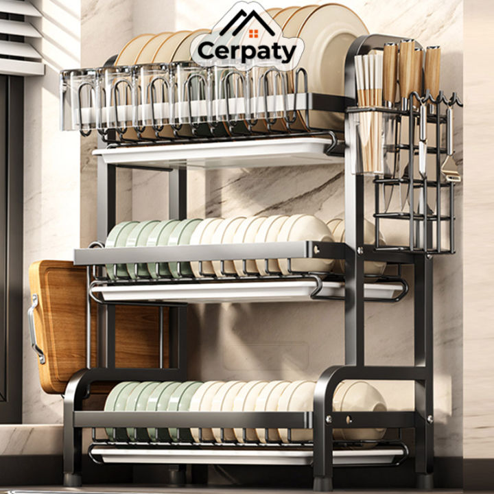 304 Stainless Steel Dish Drainer Rack Kitchen Rack Storage Rack Drain