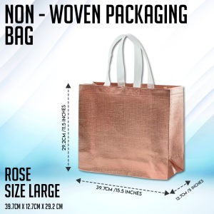 Quali-Products - Reusable Non-Woven Bag for Packaging - Black | Small & Large