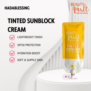 Beauty Vault Tinted Sunblock Cream SPF45 50g Lightweight Tinted Sunscreen