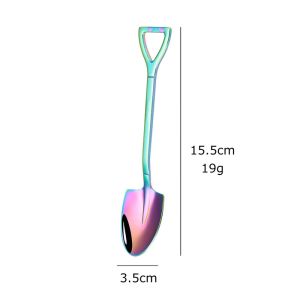 Thìa xẻng bằng thép không gỉ dày muỗng thìa xẻng ăn kem Thìa cơm inox thìa cà phê thìa trái câynĩa trái cây-NIEVE