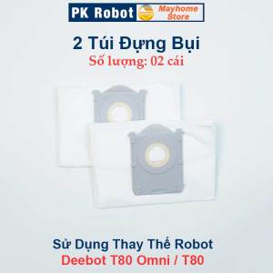 Phụ Kiện Thay Thế Robot Deebot T80 Omni T80/ Chổi lăn Chổi cạnh Bộ Lọc Hepa Chổi Lau Túi Đựng Bụi Nắp Chặn Chổi Lăn Thanh Gạt Nước Bẩn Công cụ vệ sinh Robot/