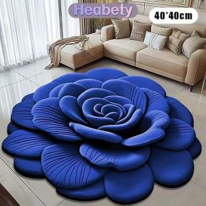 Heabety  New Hoa Thảm Hình Đặc Biệt Mềm Hoa Mẫu Đơn Sàn Mat Bền 40X40Cm Không-Trượt Thấm Sàn Phòng Tắm Mat