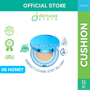 SKINTIFIC Perfect Stay Velvet Matte Cushion Foundation Primer Concealer Make Up Refill Biru