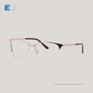 EO Eyewear Jody Rectangle Metal Full Rim Multicoated Clip On Eyeglasses for Women