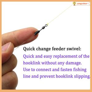 yangyuhua 30 cái đầu nối dụng cụ câu cá phụ kiện câu cá nút xoay cho Cá Chép Cá chép phương pháp xoay cho cá thay đổi nhanh