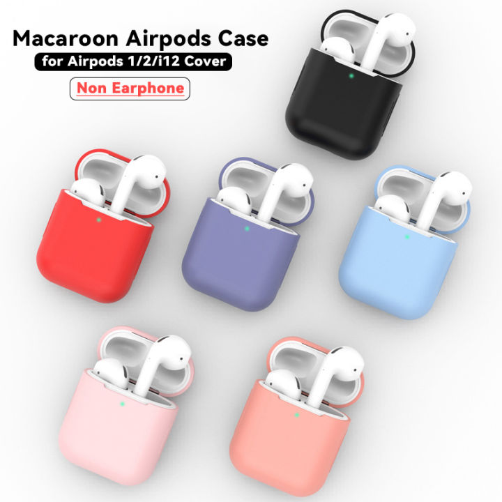 Macaron Airpods 1 2 Case inpods 12 Bluetooth Earphone silicone