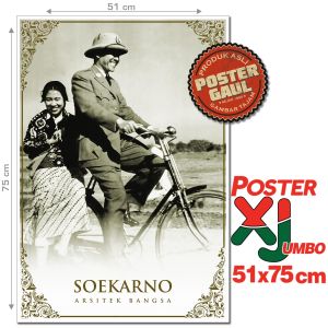 Poster XJumbo PRESIDEN SOEKARNO : ARSITEK BANGSA #XJFJP408 - ukuran 51 x 75 cm