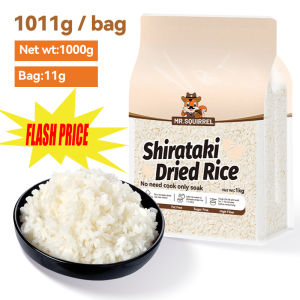 Mr.Squirrel Dry Shirataki Rice 1kg Low Carb Konjac Keto Low Carb Healthy Skinny Rice