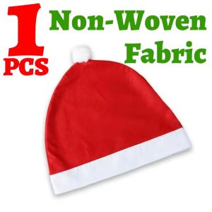 4PCS Christmas Car Headrest Covers Soft Velvet Santa Hat Elastic Car Seat Head Decoration Xmas Auto Interior Holiday Decor Gift