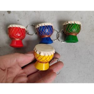 [Handmade Product] Keychain Gendang Jidor Kayu Souvenir Keychain Handmade Produk Local Buatan Tangan