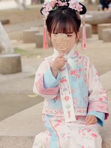 Childrens Palace Style Outfit 2025 New Style Girls Hanfu Summer Thin Mid-Waist Super Fairy Little Girl Cheongsam