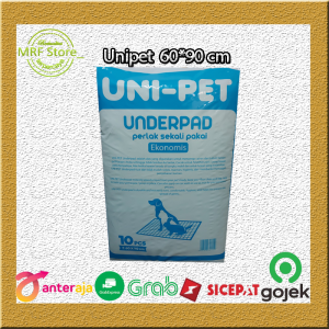 Perlak Alas Pipis BAB Hewan UNI-PET UNDERPAD 60×90cm isi 10 Pcs Ekonomis