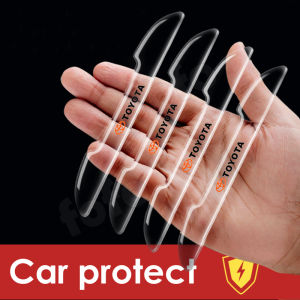 4ชิ้น/เซ็ตที่มองไม่เห็นโปร่งใส Anti-Collision Strip บรรทัดต่อ Toyota ทุกรุ่นรถ การปรับปรุงสติกเกอร์ สำหรับ Camry Corolla Avanza Altis Vios Rush Wigo CH-R Innova Hilux