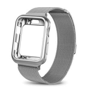 Bộ 2 trong 1 dây + Ốp cho đồng hồ Apple sang trọng đầy màu sắc vòng đeo kiểu MILAN cho I Watch Series Ultra 49mm 40mm 44mm 41mm 45mm 8 7 6 SE 5 4 3 2 1 42mm phụ kiện dây đeo đồng hồ 38mm